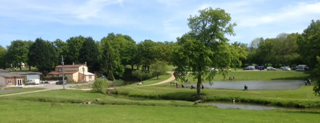 trout fishing lake at Lac De Villedon